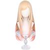 Generisch My Dress Up Darling Perucken Cos Name Kitagawa Marin Perucke Lungo Biondo Colorato Rosa Cosplay Parrucca Donna Bambini Ragazza per Halloween