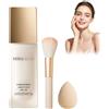 flysmus Miraglow Fondotinta Adattivo Over 50, 4 in 1 SPF30+, 30ML | Fondotinta Adattivo 4 in 1, Anti-Età, Pennello e Spugna Inclusi. Per Tutte le Pelli.