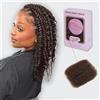 QUEEN VIRGIN REMY QVR - Extension di capelli veri afro Kinkys Bulk (migliorati), oltre l'80% di capelli più lunghi, extension per dreadlock e trecce, castano scuro, 40 cm, 50 g