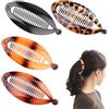 NYGGTYK 4 fermagli per capelli a coda di pesce, grandi fermagli per capelli a banana, fermagli per capelli a coda di cavallo, accessori per capelli per ragazze e donne
