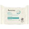 Aveeno Calm + Restore Nourishing Makeup Remover Face Wipes, 100% Plant-Based Cloth, Fragrance-Free Facial Towelettes with Oat Extract & Calming Feverfew, Hypoallergenic, 25 ct