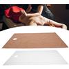 NSXAYIWE Lenzuola Per Salone di Bellezza Spa, 115x200 Cm con Foro Per L'alito Facciale, Copertura Per Lettino da Massaggio Impermeabile Resistente All'olio Per Uso Professionale(Caffè bianco+profondo)