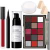 UCANBE Set trucco rosso Halloween per cosplay con tavolozza ombretto, fondotinta bianca, liquido rosso, eyeliner, cipria fissativa, spugne