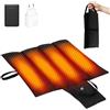 CYCYHEAT Cuscino Riscaldato da Seduta 10000mAh Pieghevole 47×40 cm | Ampia zona riscaldante, 3 livelli, calore in 30 secondi, pieghevole e leggero per ufficio, campeggio e stadio