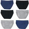 COSHAL 3 & 6 Slip da uomo in cotone intimo slip in cotone classico elasticizzato vestibilità comoda mutande da uomo multipack slip hipster colori assortiti 3 e 6 confezioni