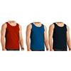 COSHAL 3 uomini 100% cotone gilet canotte uomo senza maniche camicia atletica usura slim fit gilet per corsa palestra uomo tinta unita multicolore gilet