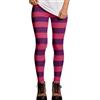 Feclmiyt Leggings da donna per Halloween Cheshire Gatto Leggings classici a righe rosa viola Collant skinny per feste di carnevale costume cosplay