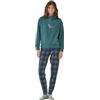 Noidinotte; more than pyjamas Noidinotte - Pigiama Donna Invernale in Micropile Tartan Party | Set 2 pezzi, manica lunga e pantalone lungo: soffice e caldo per le notti d'inverno