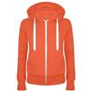 Generic Felpa con zip lunga da donna giacca autunnale oversize felpa con tasca abbigliamento casual giacca da tuta con cerniera tinta unita top a maniche lunghe in cotone con zip felpe per le donne