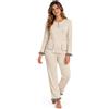 Intimitaly Liabel - Pigiama Donna Invernale in 100% Cotone Interlock Manica Lunga, Pantalone Lungo, Adatto per Autunno-Inverno