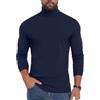 PrinStory Maglia a maniche lunghe da uomo con scollo rotondo, a maniche lunghe, a collo alto