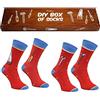 Rainbow Socks - Donna Uomo DIY Set Divertenti Calze - 2 Paia
