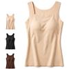 Punhazy Soleya Canotta con Reggiseno Termica Donna Morbida Coppe Fisse | Intimo termico donna con coppe integrate, tessuto morbido effetto seconda pelle, vestibilità comoda, ideale sotto maglioni