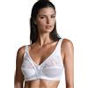 COSHAL Reggiseno da donna in pizzo floreale senza ferretto, con coppe morbide, reggiseno in pizzo satinato, senza ferretto, coppa piena, non imbottito