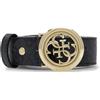 GUESS cintura Janie Logo Adjustable Belt H30 W85 Coal Logo grigio scuro accorciabile