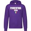 Settantallora Felpa Unisex Fiorentina Campione 1956 | Grafica Fiorentina Campione 1956 con Scudetto Tricolore, Cappuccio, Regular Fit e Tasca a Marsupio