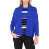 Party HuB Cardigan da donna a maniche lunghe a righe aperto sul davanti set 2 in 1 alla moda invernale Twin Set