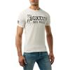 BOXEUR DES RUES T-Shirt da Uomo iconica, Warm Blank | Jersey di Cotone Elasticizzato, Patch Ricamato sulla Manica, Vestibilità Slim, Stampa Fronte e Retro, Uomo