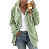 Generic 2023 Teddy Fleece Giacca Cappotto Manica Lunga Senza Cappuccio Tshirt Hoodies Maglione Giacca di Peluche Autunno Casual Top Blocchi di Colore Felpa