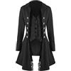 Generisch Steampunk Frack - Cappotto gotico da donna con pizzo fraun barocco vittoriano, stile vintage, medievale, giacca da pirata, stile vittoriano, per cosplay