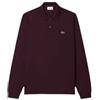 Lacoste Polo Manica Lunga L1312 Tg. 5/L col 3KE Borgogna
