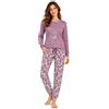 Pigiamiamoci Pigiama Donna Invernale in Cotone Caldo Interlock 100% - Set da Notte Due Pezzi Aperto o Chiuso - Taglie Over Size -