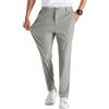 Runcati Pantaloni da uomo elasticizzati, slim fit, casual, per il tempo libero, elasticizzati, da lavoro