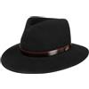Borsalino Cappello con Nastro in Pelle Cagliero Uomo - Made Italy Traveller Fodera Autunno/Inverno Inverno