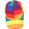 Ipetboom Cappello da Baseball Color Arcobaleno Visiera, Cappello da Sole per Donna e Uomo, Taglia Regolabile e Protezione Solare per Festa Estiva