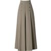 Generico Gonna Pantalone Lunga Donna Elegante Pantaloni Palazzo a Gamba Larga Casual Vita Alta Baggy Trousers Tinta Unita Gonne-Pantaloni Taglie Forti con Tasche per Business Cerimonie