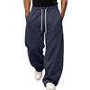 Ocnmig Pantaloni Tuta Uomo Baggy Larghi Casual Sportivi Jogger con Elastico | Pantaloni tuta uomo comodi versatili, vestibilità larga, vita elastica, stile casual sportivo per palestra tempo libero