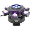 Dekltus DMX512 - Faretto LED da 150 W, con 6 bracci di luce, luce da discoteca per Natale, DJ bar, discoteca Club