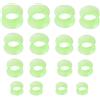 Generic Set di 8 paia di dilatatori per orecchini, in silicone, flessibili, sottili, ipoallergenici, dilatatori, kit di gioielli per piercing Tuneles de Oreja Para Hombre, per uomini e donne, 6-20 mm
