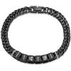 Jeweidea Bracciale Personalizzato per Uomo con Incisione di Nome e Icona, Bracciale Cubana in Acciaio Inossidabile Regalo Per Papà Nonno Festa Del Papà, Regalo Personalizzato Per Uomo