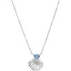 Amor Collana da donna in argento 925, con zirconia cubica, ciondolo a forma di cuore, AMR-N0047