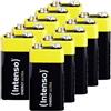Intenso Energy - 10 batterie alcaline da 9 V, 6LR61, 10 blocchi da 9 V, confezione da 1