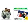 instax Fujifilm instax WIDE 400 Green, Fotocamera Istantanea Analogica + Confezione da 50 Pellicole Instantanee Formato WIDE, Dimensioni Stampa 62x99 mm