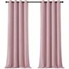 Deconovo Tende Oscuranti per Interni, 2 Pannelli, 140x245 cm, Rosa Chiaro | Termiche Isolanti Caldo e Freddo, Attenuano i Rumori, Moderne ed Eleganti con Occhielli, per Camera e Soggiorno