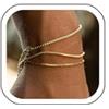 HANLI 3 Pezzi Bracciale Uomo Argento Oro Braccialetto Bracciali 316L Acciaio Inossidabile Festa del Papà