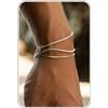 HANLI 3 Pezzi Bracciale Uomo Argento Oro Braccialetto Bracciali 316L Acciaio Inossidabile Festa del Papà