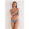 Intimissimi Brasiliana In Pizzo E Microfibra Azzurro