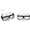 Toddmomy Maschera da Sub in Vetro Temperato Silicone Nero per Snorkeling | Alta Chiarezza e Ampio Campo Visivo, Tubo Respirazione Incluso, per Acque Dolci e Immersioni Ricreative