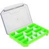 TOPPERFUN Cassetta Porta Accessori da Pesca in Plastica PP 10 Divisori Regolabili | Coperchio Trasparente, Struttura Robusta Scomparti, per Terminali e Girelle, Uso Domestico e Officina