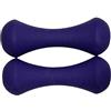 BTBAI Coppia di manubri set di manubri da donna pesi bilancieri da uomo ideali per casa palestra fitness allenamento pesi pilates 1,5 kg+1,5 kg/3 kg a forma di nato neoprene viola k17d