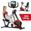 Hop-Sport cyclette reclinabile HS-060L - cyclette reclinabile con sensori hand pulse, massa volanica 15 kg, 8 livelli di resistenza - cyclette da seduti per anziani peso massimo utente 130 kg rosso
