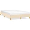 vidaXL Struttura letto senza materasso crema 120x190 cm tessuto