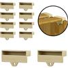 VONLIS Tappi per supporti delle doghe, rete a doghe, letto, doghe, doghe elastiche, 10 pezzi, 55 x 8 mm