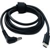 SYSTEM-S Cavo DC 15V 150 cm da spina 5,5 x 2,5 a spina USB 3.1 tipo C