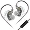 OEM Cuffie in-ear, cavo removibile, riproduzione dinamica del suono, colore argento, con microfono