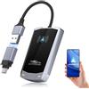 Selius Dongle wireless per Android Auto con NFC - Adattatore da connessione cablata a wireless, plug & play, 5.8 GHz, USB C/A